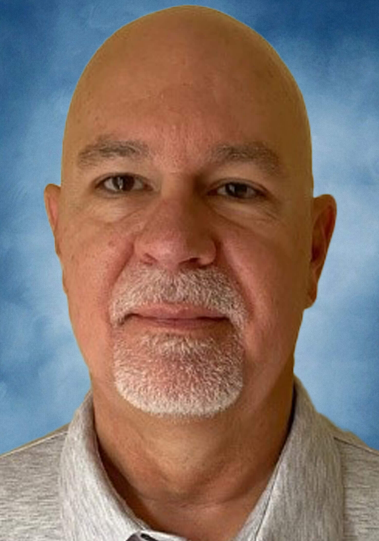 Yearbook background, Classic blue photography studio portrait background for headshots and portraiture photos and more.